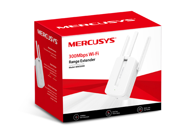 REPETIDOR UNIVERSAL MERCUSYS 300Mbps 3 ANTENAS