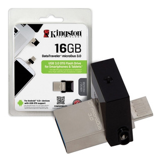 PENDRIVE KINGSTON MICRODUO 16GB USB 3.0