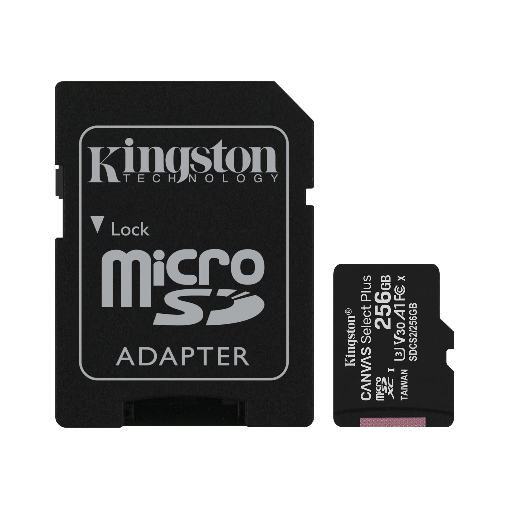 MICROSD KINGSTON 256GB C/ADAP CLASE 10 UHS-I (U1) 100MB/S CANVAS PLUS