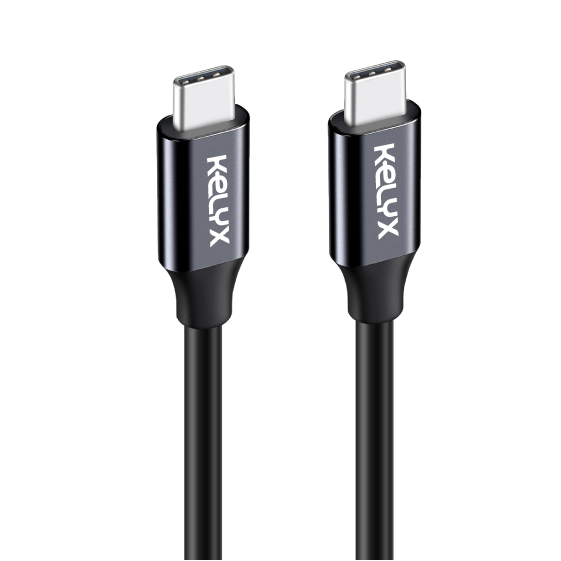 CABLE KELYX USB TYPE C A TYPE C 240W / 20GBP – 4K ULTRA HD 1MT