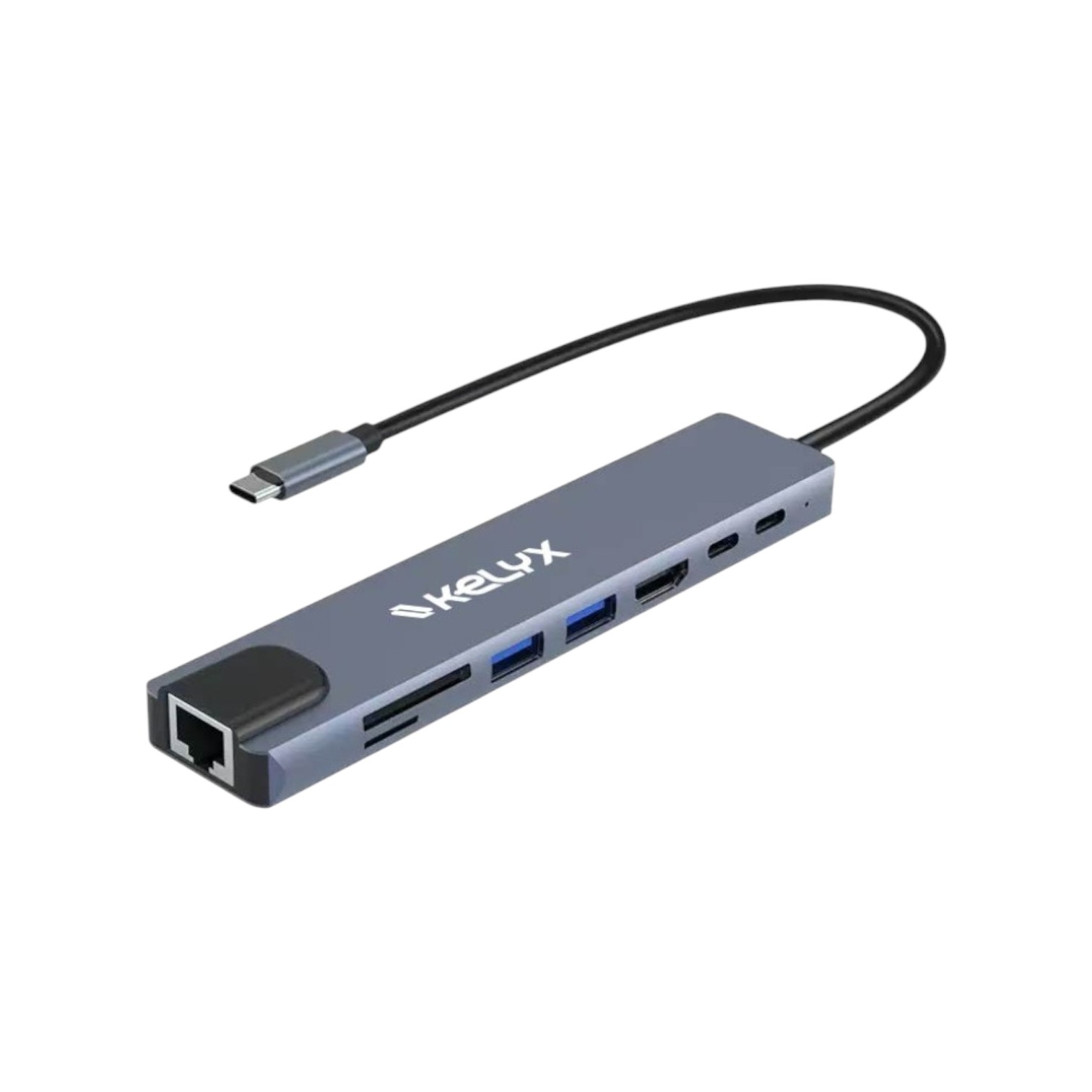 HUB HIKSEMI 8EN1 KELYX TYPE C HDMI SD USB 2.0 X2 USB 3.0 X2 RJ45